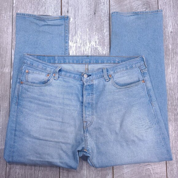 Levis Mens 501 XX Jeans 36x30 Original Straight Leg Button Fly Blue Denim Pants - Picture 5 of 10